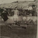 Detalj sa utakmice Spartak – Rabotnicki u Skoplju, 1957. godine